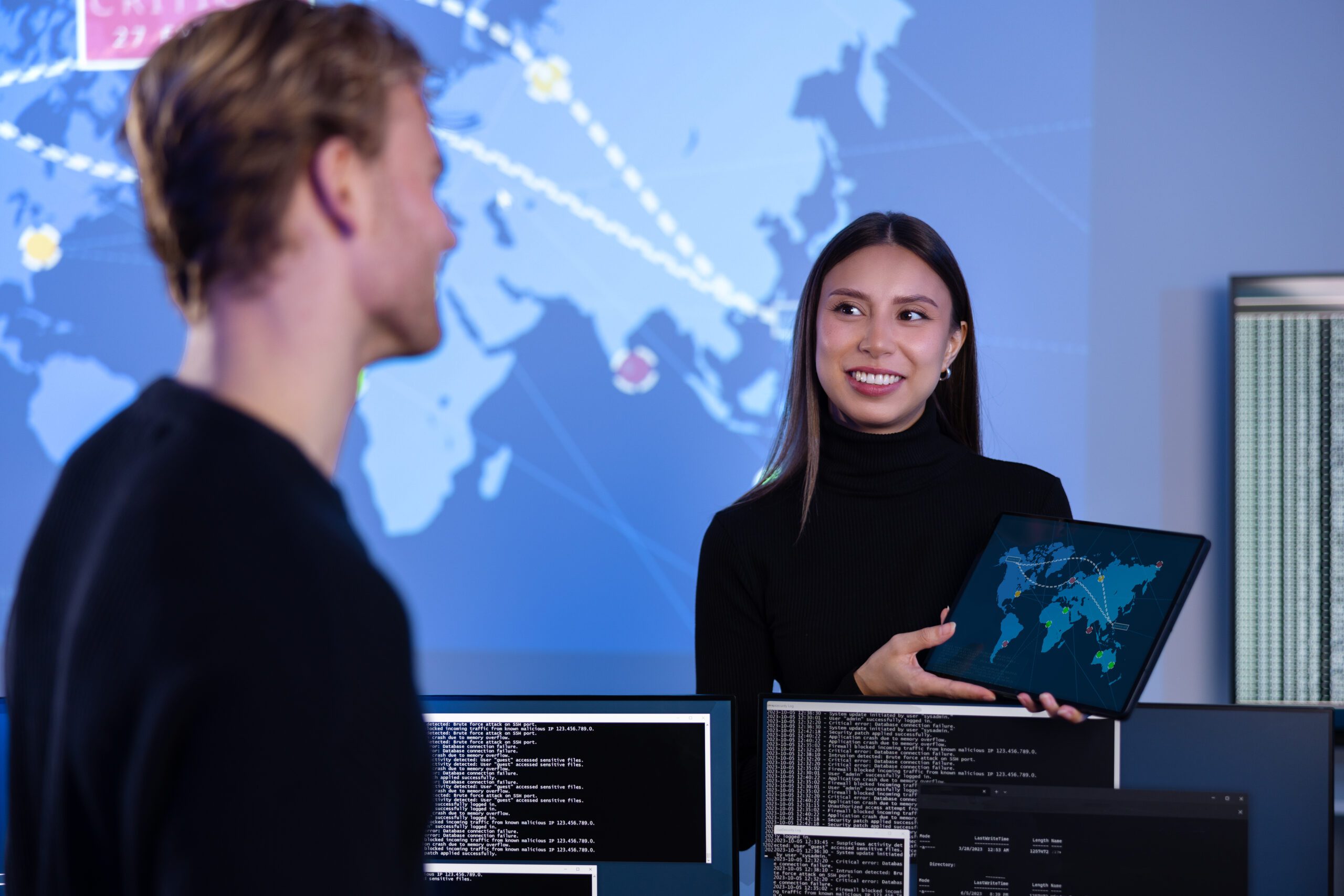 smiling cyber security team
